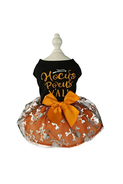 Choice XL Gold Newfashion Autumn Pet Halloween Costume Pumpkin Dress For Smal...