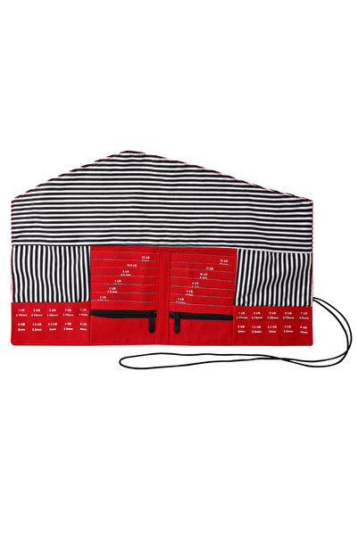 Choice1 Empty-Red Color New Empty Knitting Needles Storage Bag Waterproof Crh...