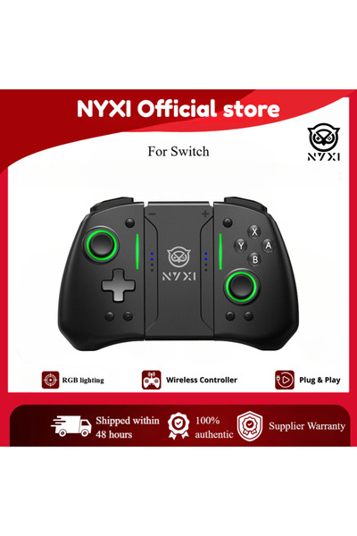 Choice وحدة تحكم ألعاب بلوتوث NYXI Hyperion Pro سوداء اللون لجهاز Switch2 OLE...