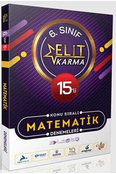 Elit Karma 6. Sınıf 15`li Konu Sıralı Matematik Denemeleri