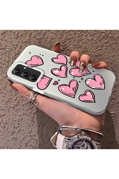 Hontinga حافظة هاتف سامسونج جالاكسي A34 متوافقة مع الحواف السيليكونية الصلبة ...