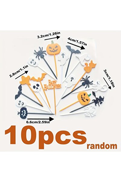Choice ١٠ قطع أو ١٠/٣٠/٤٠ قطعة من أسنان بلاستيكية للهالوين، زينة كب كيك للهال...