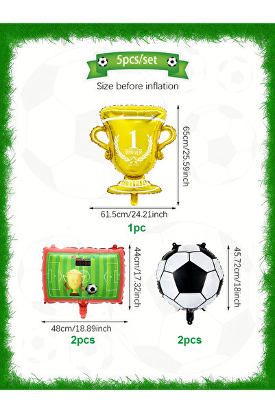 Choice Other 5pcs 5pcs/set Football Party Balloon Set, suitable for football ...