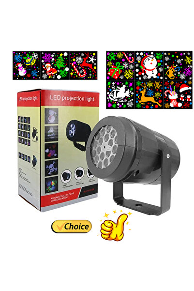 Choice1 جهاز عرض عيد الميلاد EU 2024، قطعة واحدة، أضواء LED خرافية داخلية، 16...