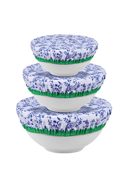 choice2 Style 2 3Pcs Bowl Covers Cotton Cloth Dish Kitchen Fresh-Keeping Elas...