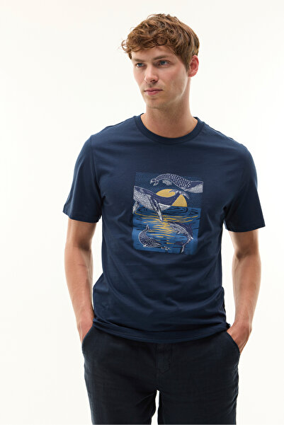 Mudo Printed Crew Neck Short Sleeve T-Shirt