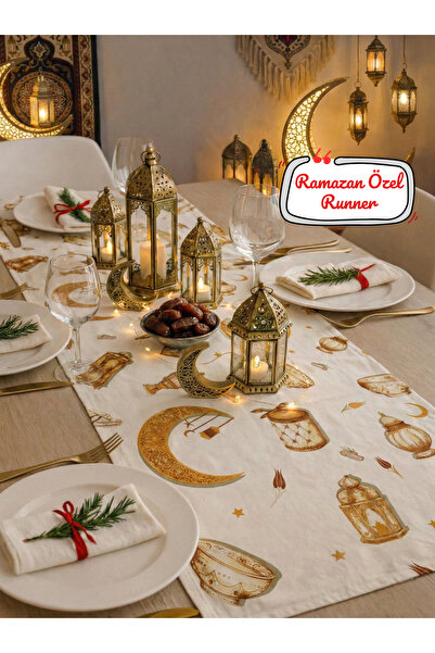 Soft Kare Covoraș special Ramadan, imprimat digital 5D, rezistent la lichide,...