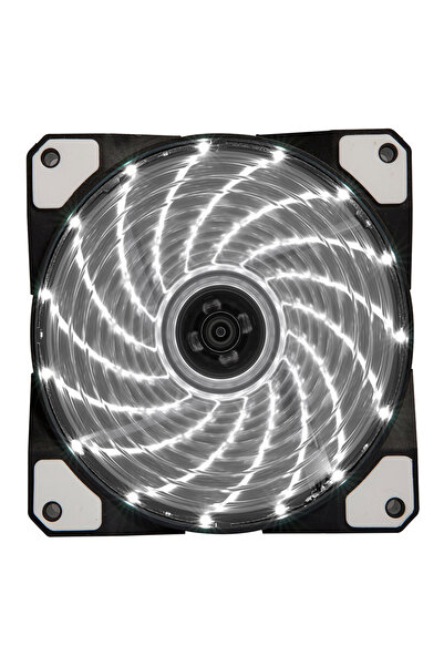 Choice Fixed Color WHITE silver 15LED Chassis Fan 120MM Ultra-Silent Computer...