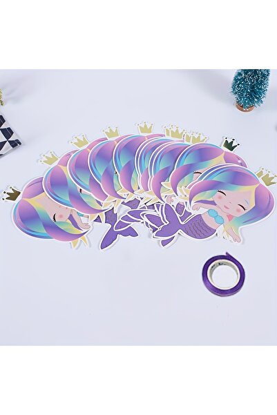 Choice 1set Banner Cartoon Mermaid Banners Girl Little Mermaid Party Decorati...