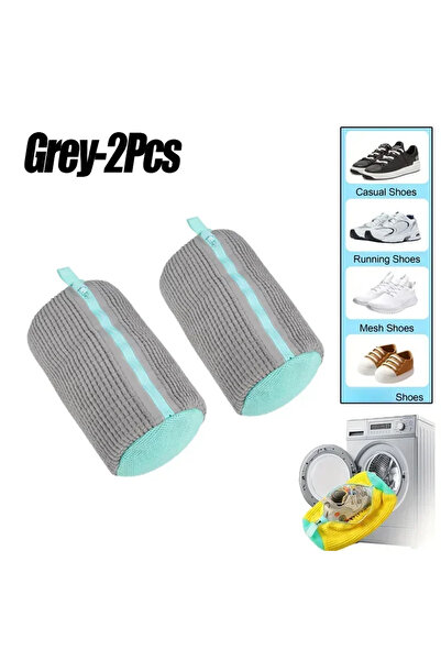Choice1 2PCS-grey Washing Machine Bag Laundry Bags Shoe-with Zipper Non-Abras...