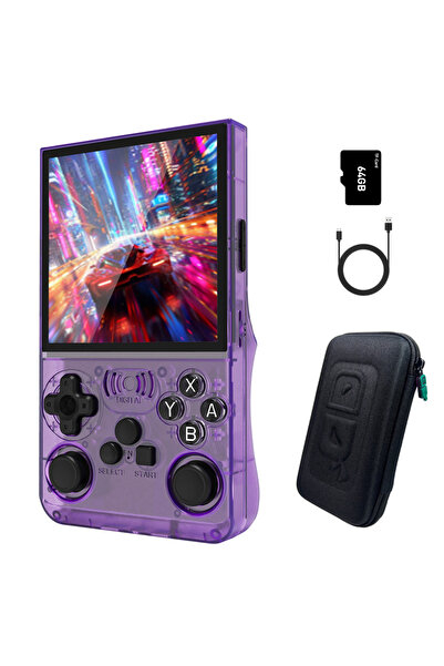 Choice Purple GAMINJA ANS13 4.0 Inch IPS Screen Retro Handheld Video Game Col...