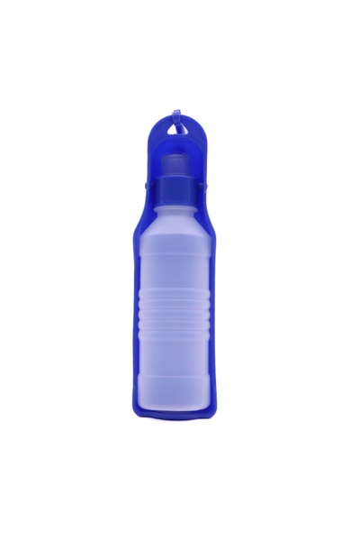 Choice4 S-250ML Blue Portable Pet Dog Water Bottle Travel Cup Outdoor Feeder ...