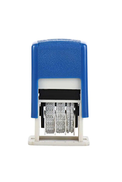 Choice4 Sky Blue DIY Handle Account Date Stamps Stamping Automatic Ink Return...