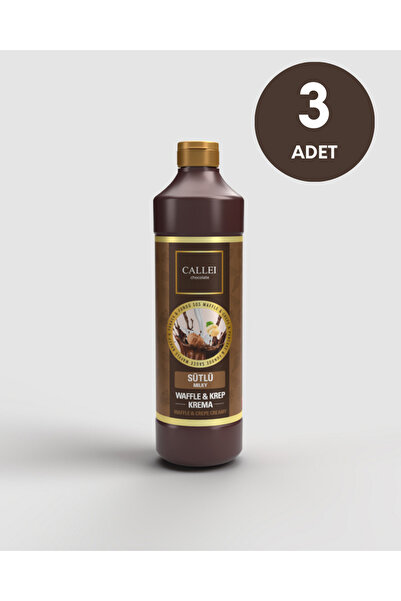Callei Calllei Waffle Sos Sütlü 1kg X 3 adet Avantaj Paketi