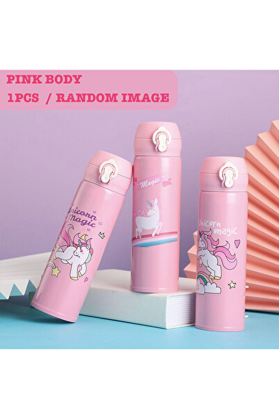 Choice1 500ml Pink 500ML Children's Thermos Bottle Vacuum Water Bottles 304 S...