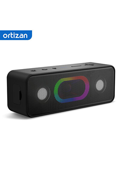 Choice black Ortizan S11 Portable Bluetooth Speaker with Lights Bluetooth Com...
