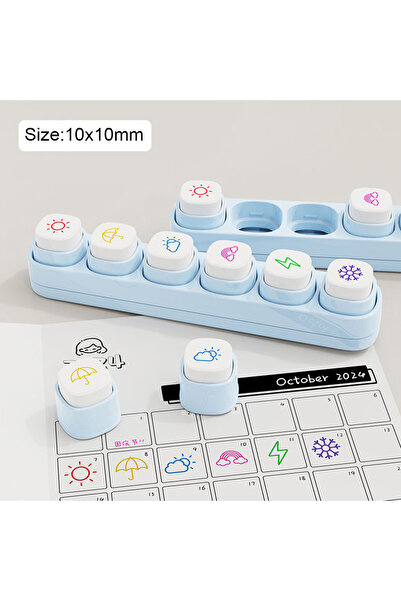 Choice Style-1 Cartoon Stamp Stickers Kit 6 Designs - Scrapbooking Journal Ac...