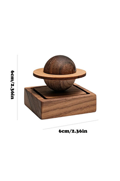 Choice xqxx-1pcs Jupiter Shape Wooden Aroma Diffuser - Natural Wood Scent, No...