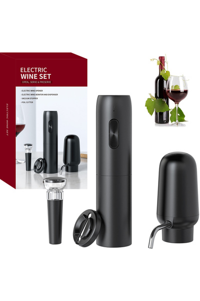 Choice طقم فتاحة زجاجات نبيذ قابلة لإعادة الشحن، مقاس 1، 4 في 1، فتاحة زجاجات...