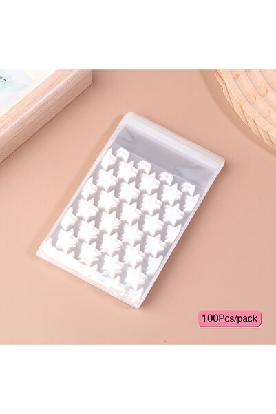 Choice1 100 كيس أبيض، 7.8 × 12.5 سم، 50/100 حقيبة ، بتصميم بسيط على شكل نجمة،...