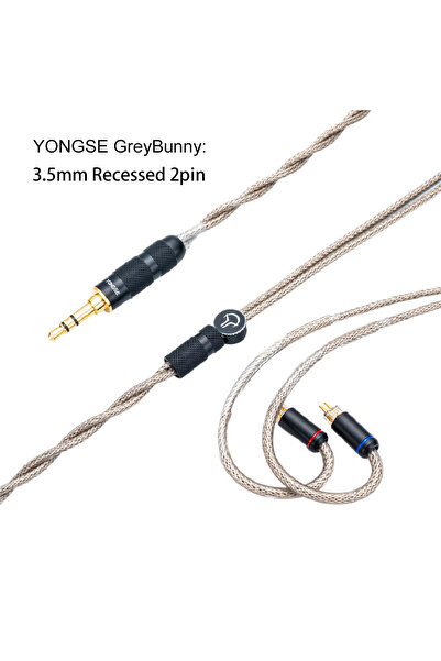 Choice يونغسي 3.5 مم غائر ثنائي السن، يونغسي غراي باني مفرد- كريستال لكل + كر...