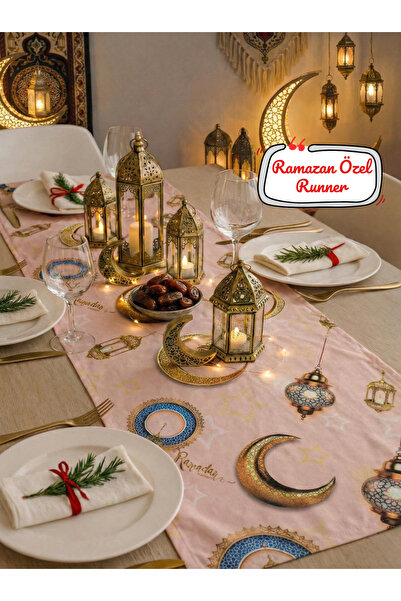 Soft Kare Covoraș special Ramadan, imprimat digital 5D, rezistent la lichide,...
