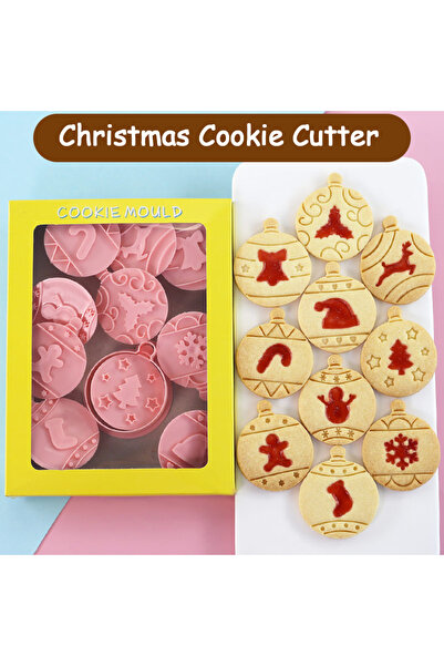 Choice1 10-Christmas F 10Pcs Christmas Sandwich Jam Filled Biscuit Mold Cute ...