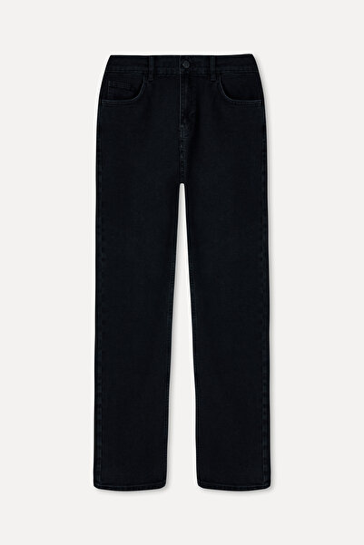 Mudo Erkek Siyah Straight Fit Jean Pantolon