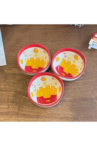 Choice1 3 أطباق غمس 3/6 قطع - أطباق سيراميك مربعة صغيرة لطيفة على شكل بطاطس م...