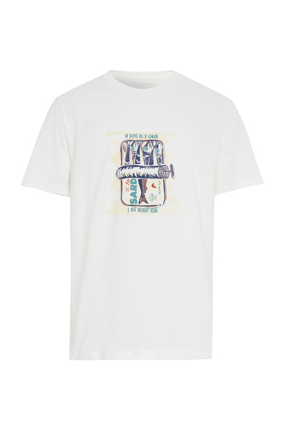 Mudo BASKILI BİSİKLET YAKA T-SHIRT