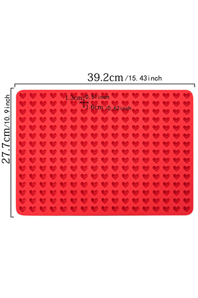 Choice Red color 255 Love Hole Silicone Mold Dog Food Dissolved Bean Cholate ...