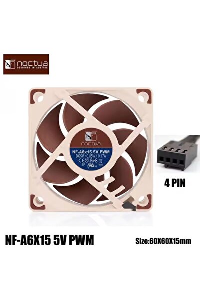 Choice3 NO RGB BROWN NF-A6x15 5V PWM Ntua NF-A6X15 Quiet cooling fan，60x60x15...