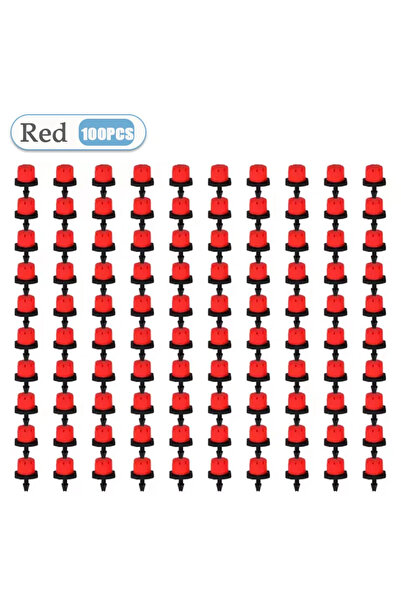 Choice3 Red-100PCS 50-800PCS Drip Irrigation System Plant Watering Set Wateri...