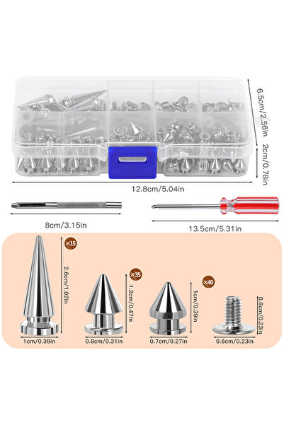 Choice مجموعة 1 من مسامير IMAZY المخروطية ذات الظهر اللولبي، مسامير معدنية فض...