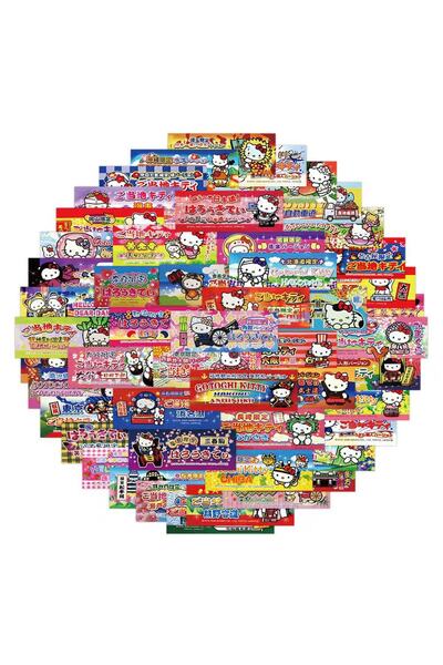 Choice 50PCS 50pcs Japanese Western Denim Stickers Suitable for Refrigerator ...