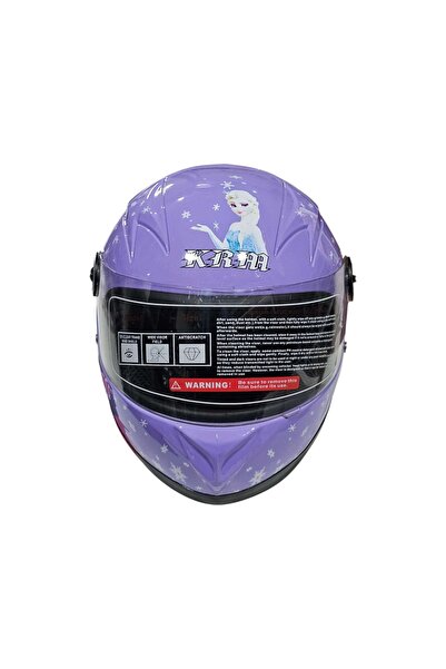 KRM ÇOCUK KASKI ÇENELİ LİLA RENK KRM-2670
