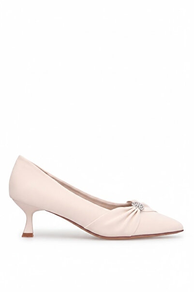 Guja 26Y484-6 Women's Stoned Classic Heeled Shoes Cream