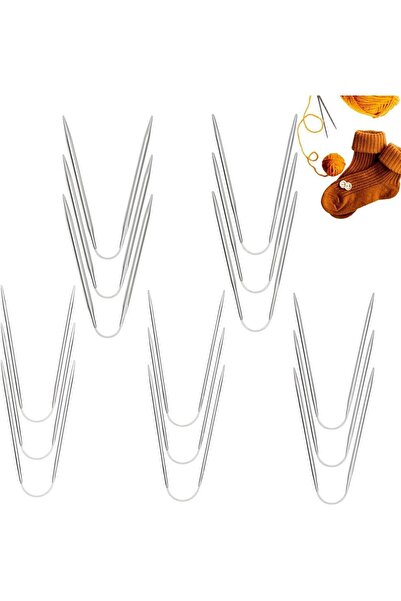 Choice L 15pcs 15 Piece Circular Knitting Needles Set, 2.0-4.0 mm Stainless S...