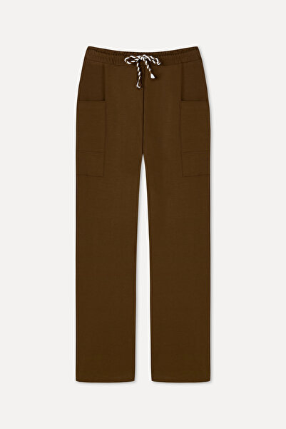 Mudo Straight Fit Waist-Tie Pants with Pockets