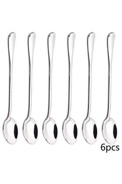 Choice 6pcs 6-Piece Long-Handle Stainless Steel Spoon Set - Thickened Multi-U...