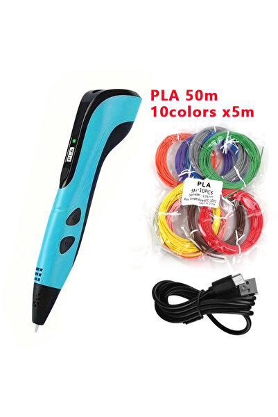 Choice3 Blue pen PLA50m High-Quality 3D Printing Pen with PLA Filament Opti 9...