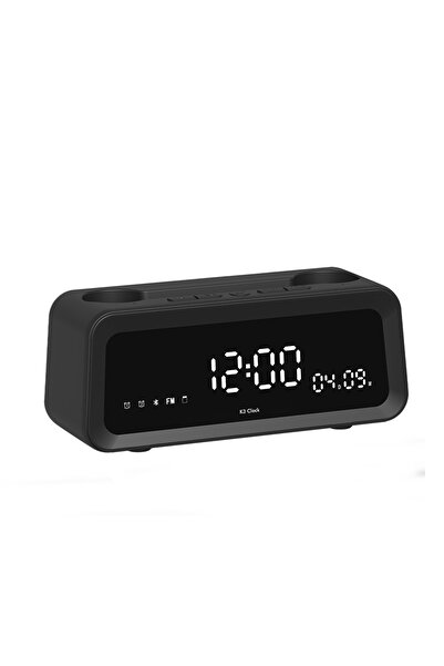 Choice black Digital Alarm Clk Bluetooth Speaker Radio Temperature Date Week ...