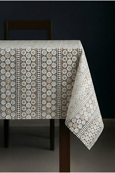 Soft Kare Luxury Straw Pattern Pvc Transparent Coated Oilcloth Tablecloth Wat...