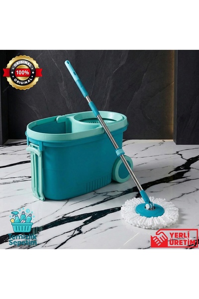 Motek Tekerlekli Taşıma Saplı Comfort Mop Temizlik Seti