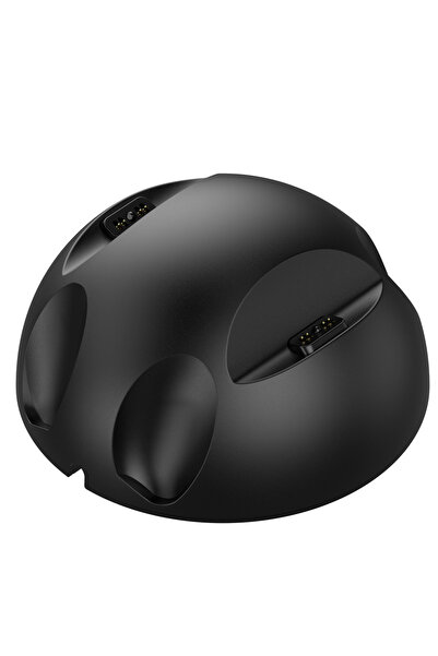 Choice شاحن لاسلكي مزدوج أسود اللون لوحدة تحكم الألعاب PS5، مزود بقاعدة مانعة...