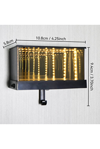 Choice6 A Lighting Garage Key Holder with Mirror Sensor Light 3 Mode Glowing ...