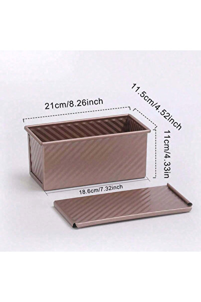 Choice golden 1pc Golden Loaf Pan with Lid - Non-Stick, Rust. Perfectly Toast...