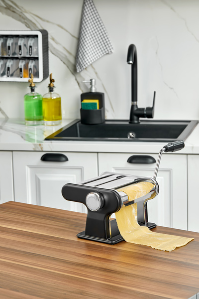 Cooker ماكينة تقطيع المعكرونة والزلابية بثلاث وظائف، لون أسود CKR3848