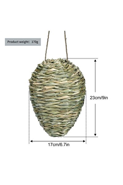Choice Green Fake Hornet Nest Hornet Nest Decoy Woven Bee Hive Hangable Decor...