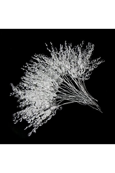 Choice4 20pcs Clear Artificial White Crystal Acrylic Water Droplet Handmade W...